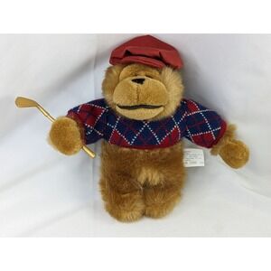 Golfing Gorilla Ape Plush Golf Clothes Club 8 Inch MTY International Stuffed Toy